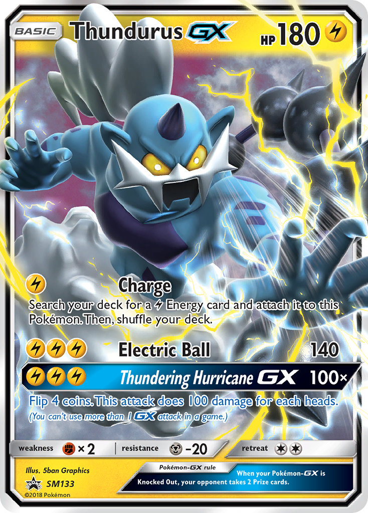 Sun & Moon Promo Thundurus GX #133